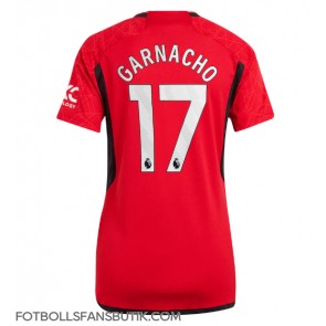 Manchester United Alejandro Garnacho #17 Replika Hemmatröja Damer 2023-24 Kortärmad